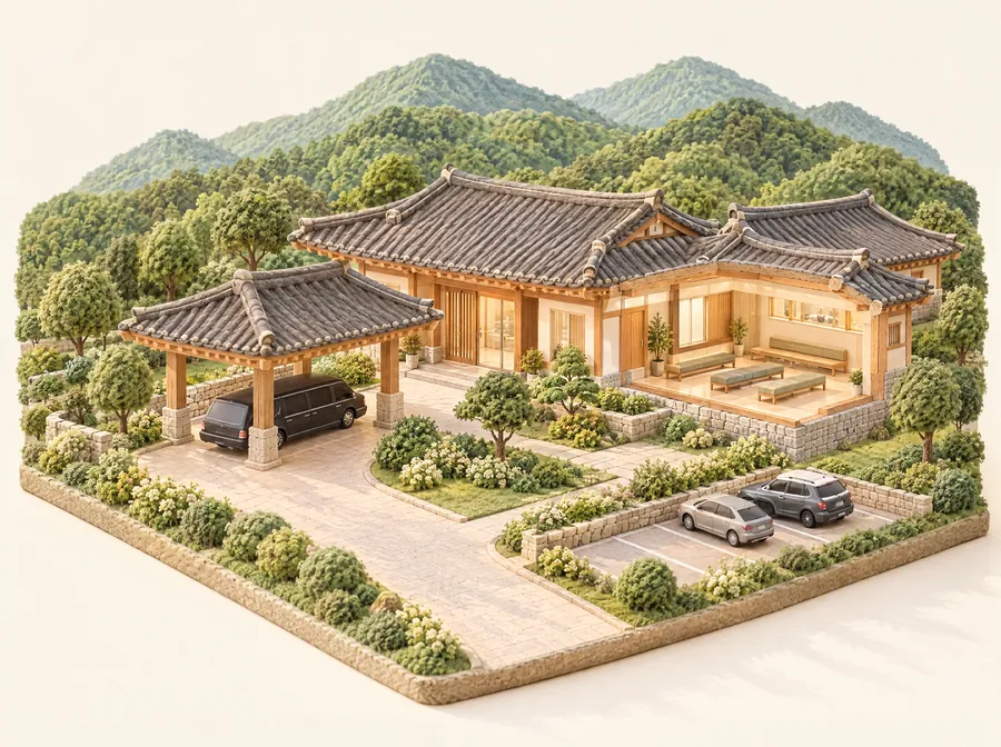 화장시설 모형 그림